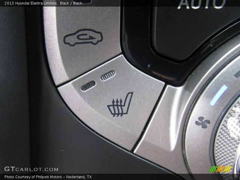 Black / Black 2013 Hyundai Elantra Limited