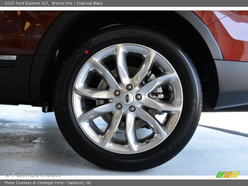 Bronze Fire / Charcoal Black 2015 Ford Explorer XLT