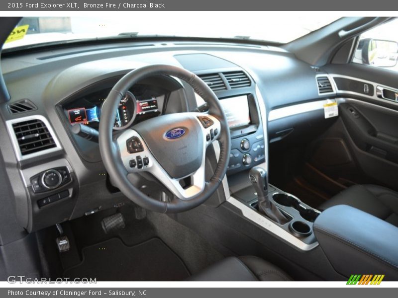 Bronze Fire / Charcoal Black 2015 Ford Explorer XLT
