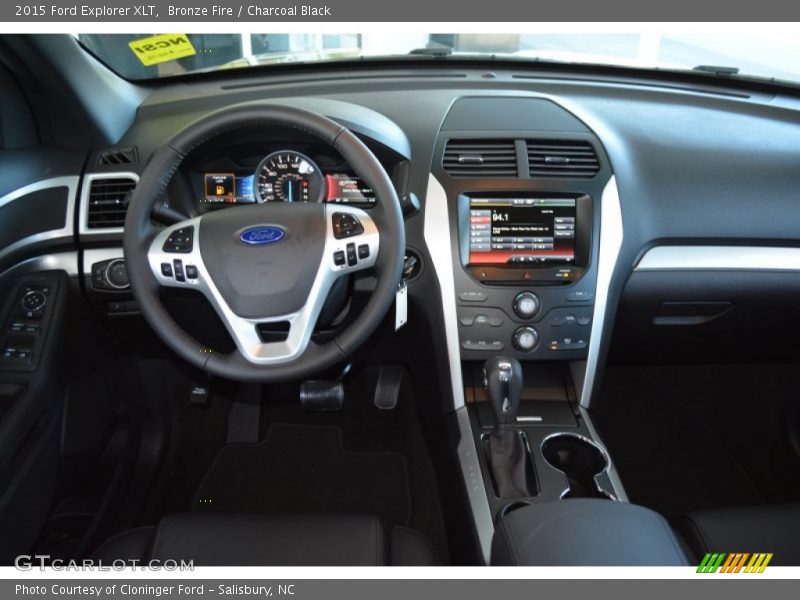 Bronze Fire / Charcoal Black 2015 Ford Explorer XLT