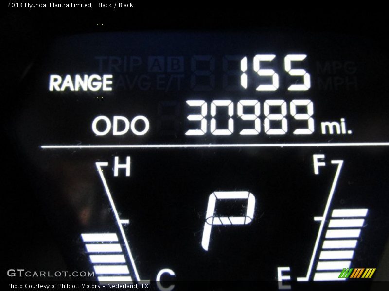 Black / Black 2013 Hyundai Elantra Limited