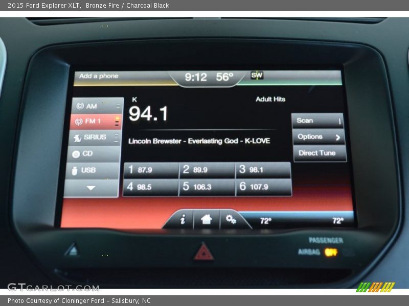 Bronze Fire / Charcoal Black 2015 Ford Explorer XLT