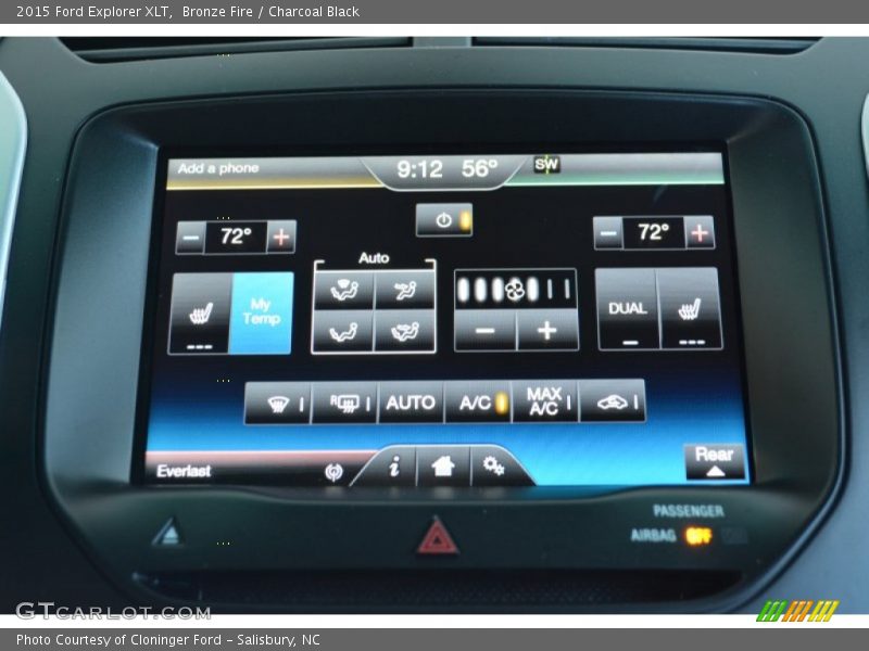 Bronze Fire / Charcoal Black 2015 Ford Explorer XLT