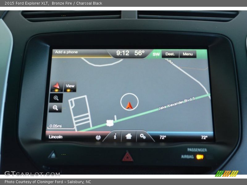 Bronze Fire / Charcoal Black 2015 Ford Explorer XLT