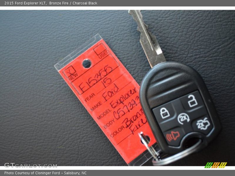 Bronze Fire / Charcoal Black 2015 Ford Explorer XLT