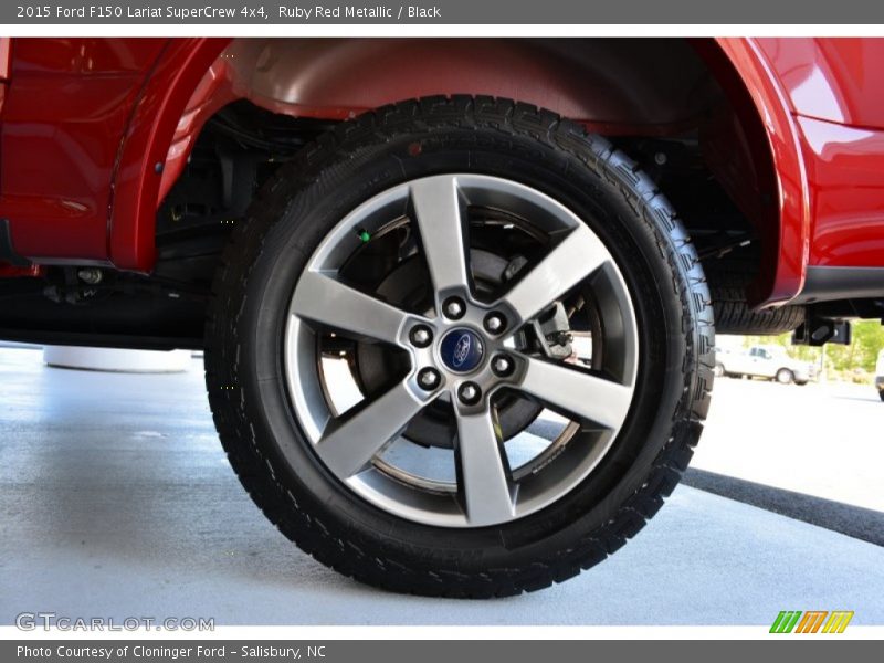 Ruby Red Metallic / Black 2015 Ford F150 Lariat SuperCrew 4x4