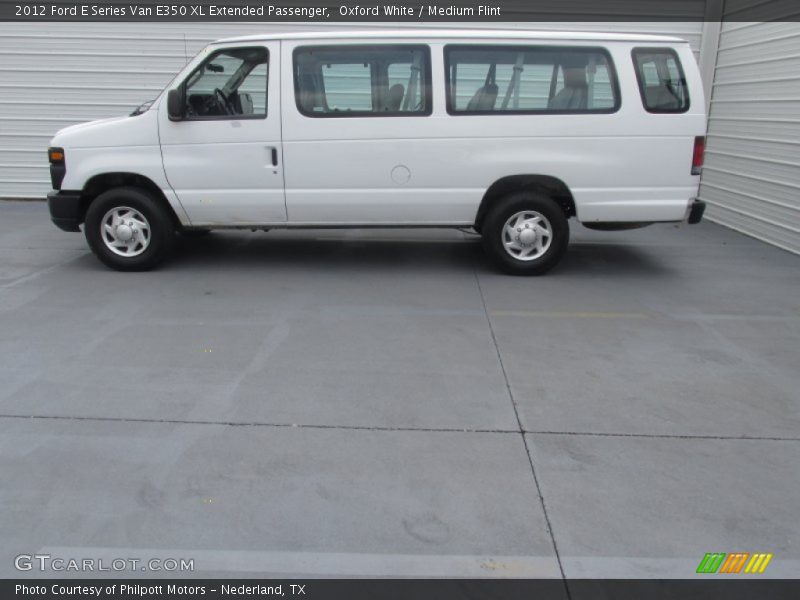 Oxford White / Medium Flint 2012 Ford E Series Van E350 XL Extended Passenger