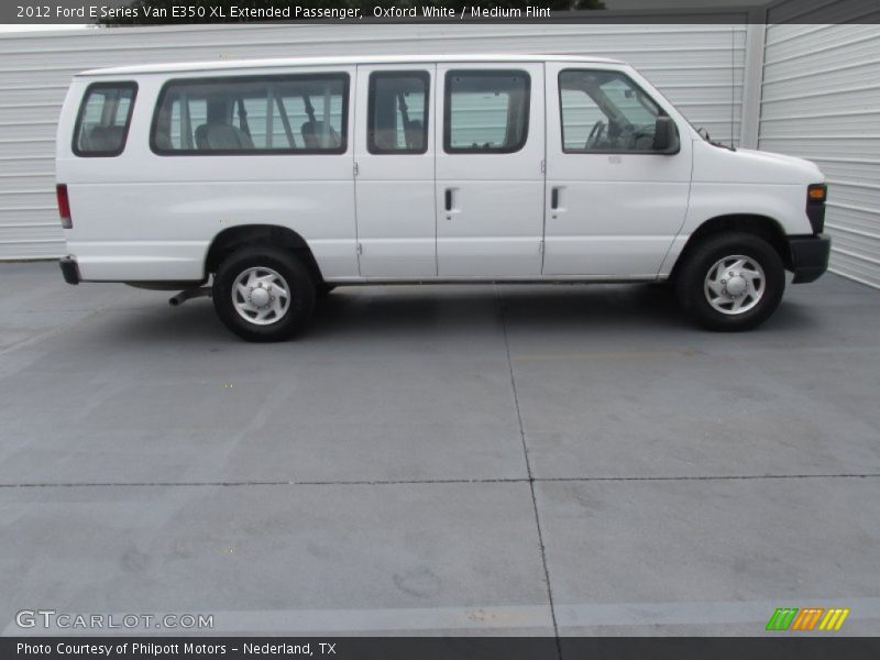 Oxford White / Medium Flint 2012 Ford E Series Van E350 XL Extended Passenger