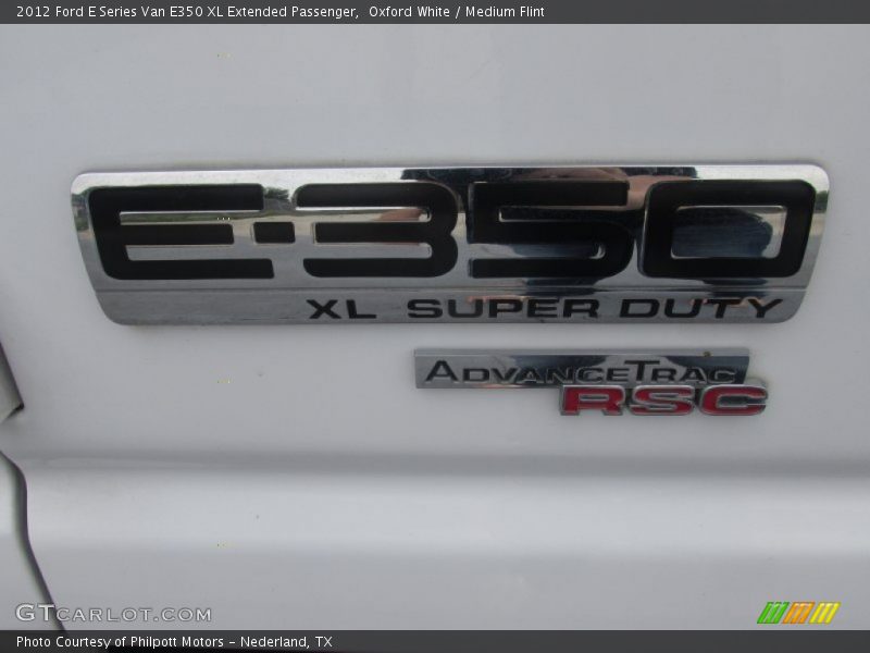 Oxford White / Medium Flint 2012 Ford E Series Van E350 XL Extended Passenger