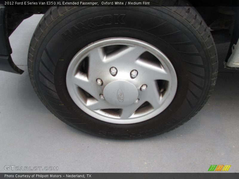 Oxford White / Medium Flint 2012 Ford E Series Van E350 XL Extended Passenger