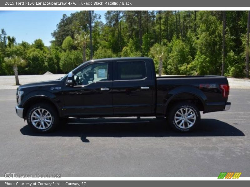 Tuxedo Black Metallic / Black 2015 Ford F150 Lariat SuperCrew 4x4