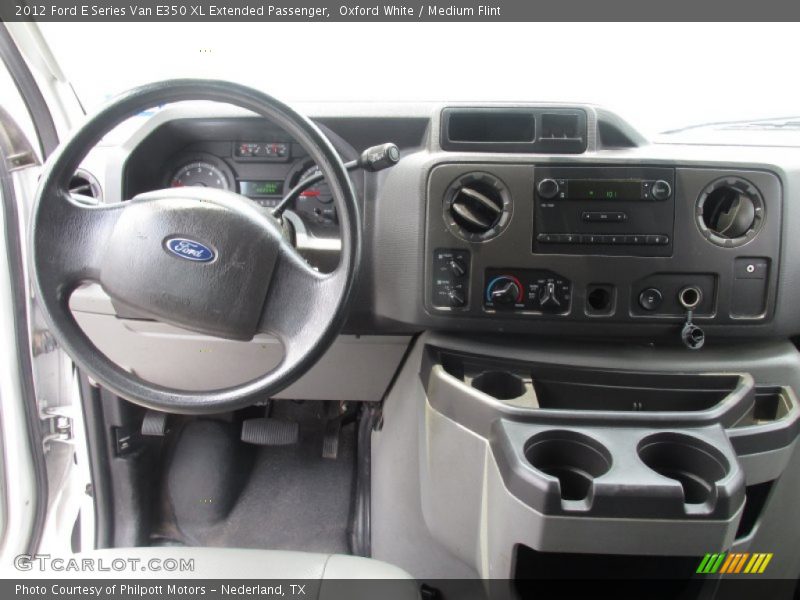 Oxford White / Medium Flint 2012 Ford E Series Van E350 XL Extended Passenger