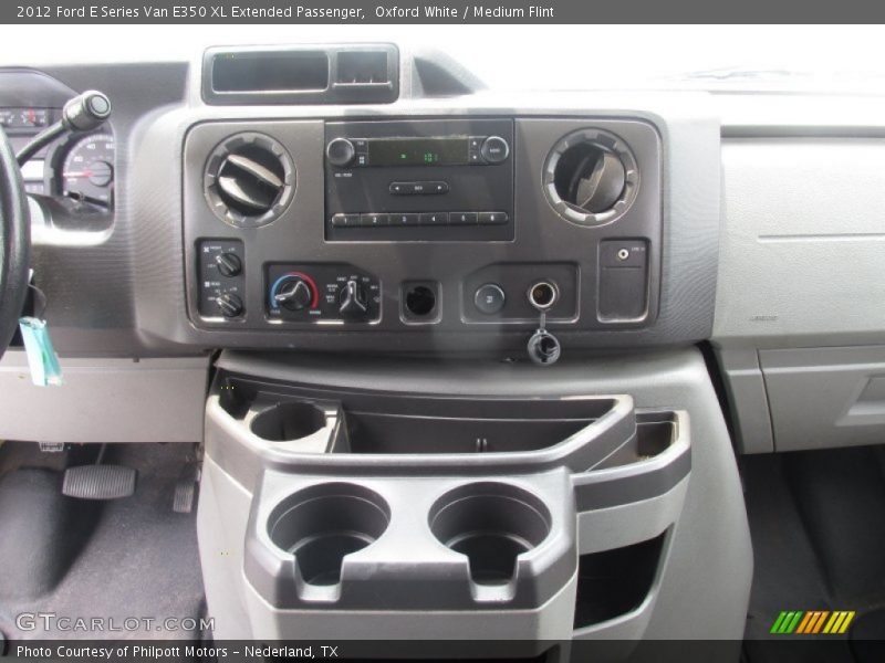 Oxford White / Medium Flint 2012 Ford E Series Van E350 XL Extended Passenger