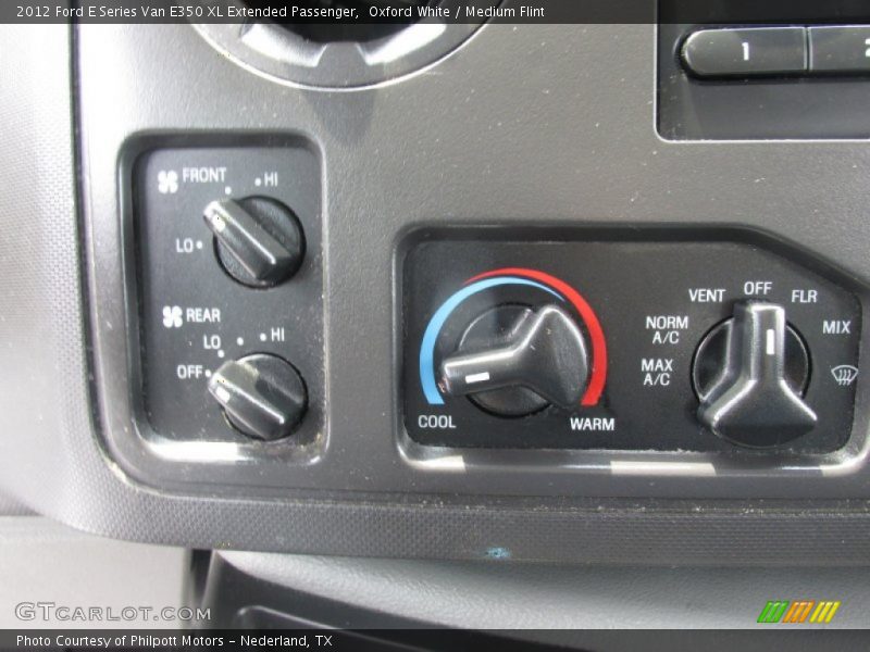 Oxford White / Medium Flint 2012 Ford E Series Van E350 XL Extended Passenger