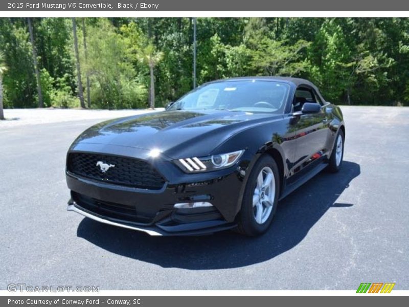 Black / Ebony 2015 Ford Mustang V6 Convertible