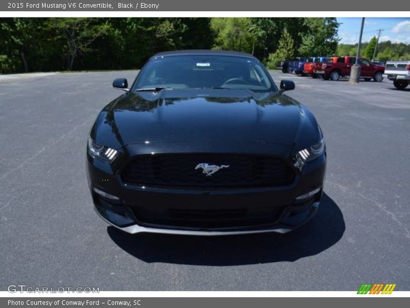 Black / Ebony 2015 Ford Mustang V6 Convertible
