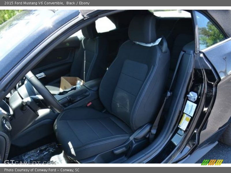 Black / Ebony 2015 Ford Mustang V6 Convertible