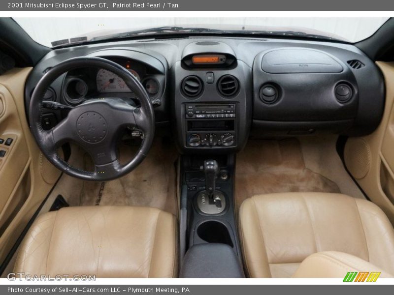 Patriot Red Pearl / Tan 2001 Mitsubishi Eclipse Spyder GT
