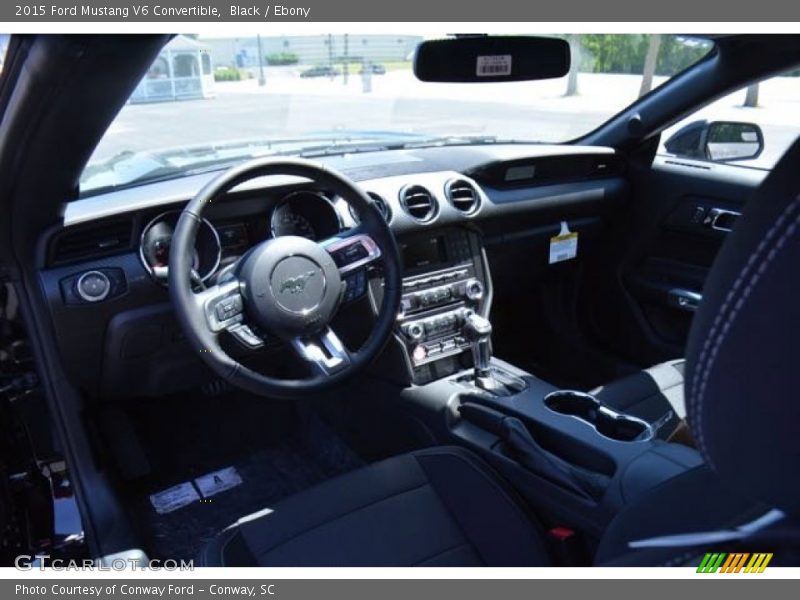 Black / Ebony 2015 Ford Mustang V6 Convertible