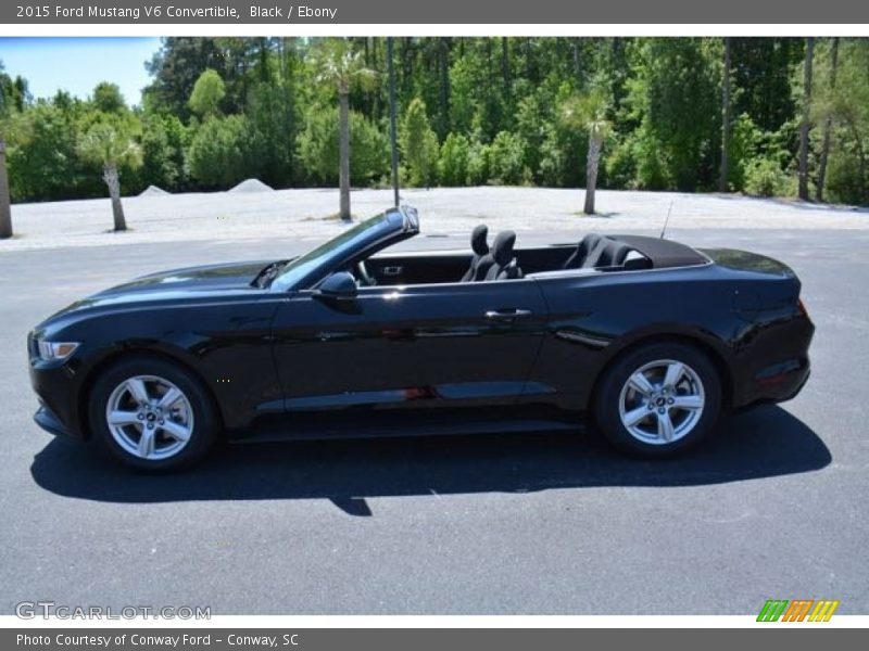 Black / Ebony 2015 Ford Mustang V6 Convertible
