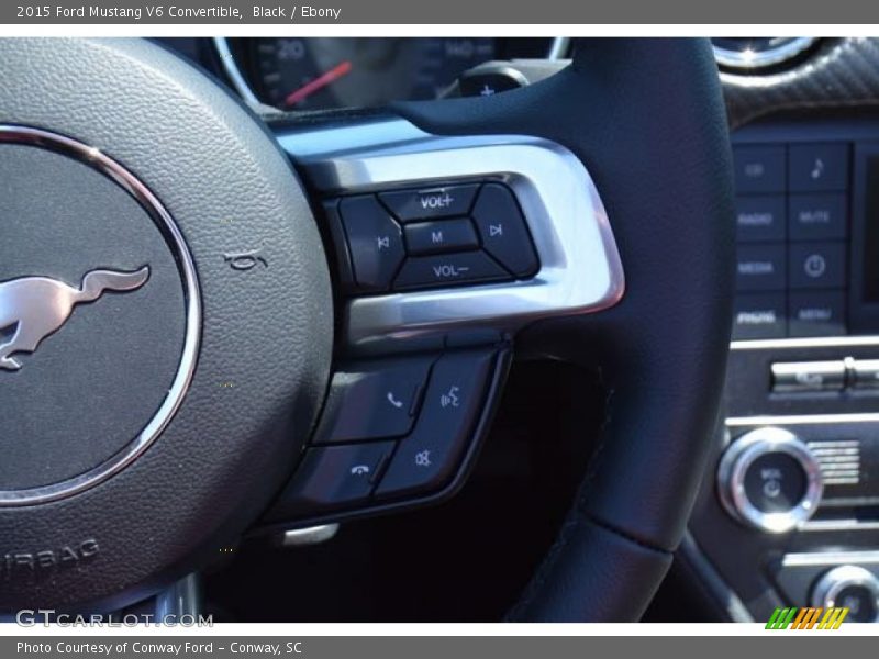 Black / Ebony 2015 Ford Mustang V6 Convertible