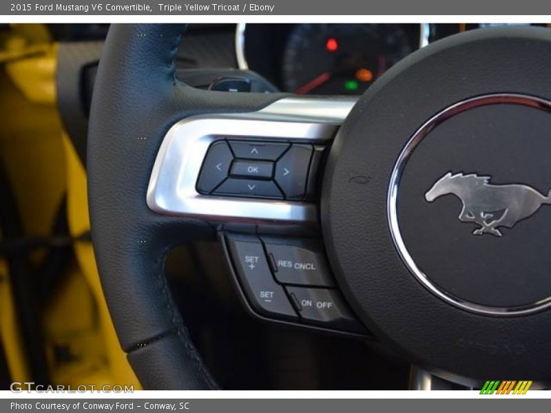 Controls of 2015 Mustang V6 Convertible