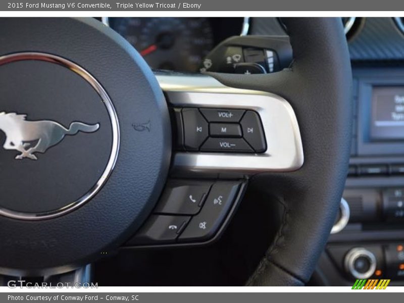 Controls of 2015 Mustang V6 Convertible