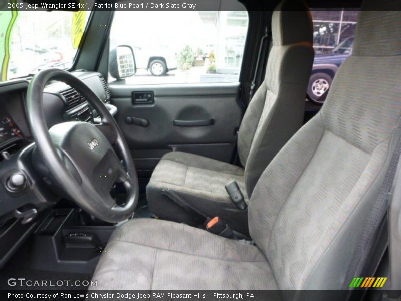  2005 Wrangler SE 4x4 Dark Slate Gray Interior