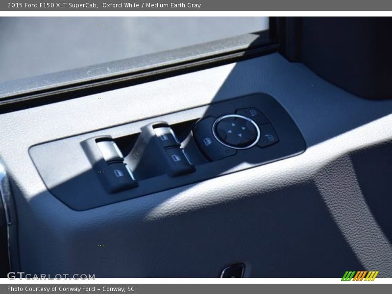 Oxford White / Medium Earth Gray 2015 Ford F150 XLT SuperCab