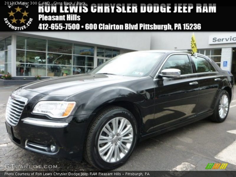 Gloss Black / Black 2013 Chrysler 300 C AWD