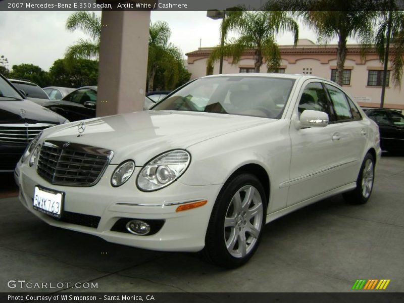 Arctic White / Cashmere 2007 Mercedes-Benz E 350 Sedan