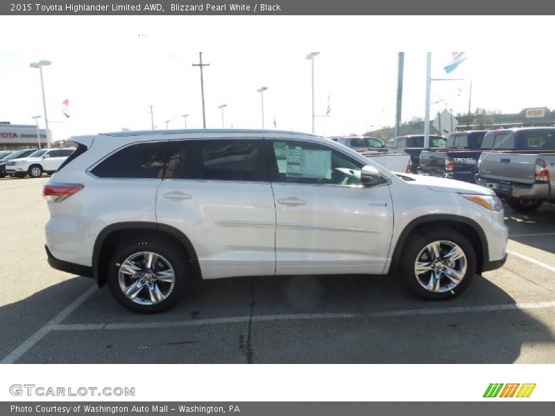 Blizzard Pearl White / Black 2015 Toyota Highlander Limited AWD