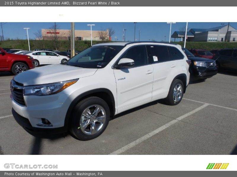 Blizzard Pearl White / Black 2015 Toyota Highlander Limited AWD