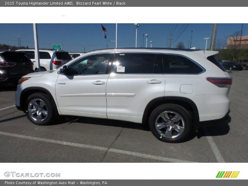 Blizzard Pearl White / Black 2015 Toyota Highlander Limited AWD