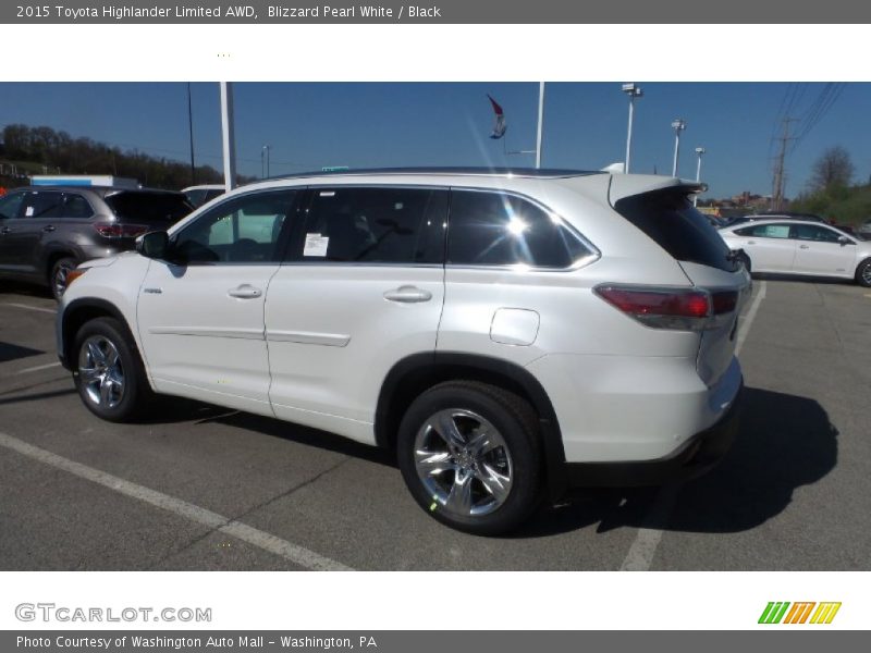 Blizzard Pearl White / Black 2015 Toyota Highlander Limited AWD
