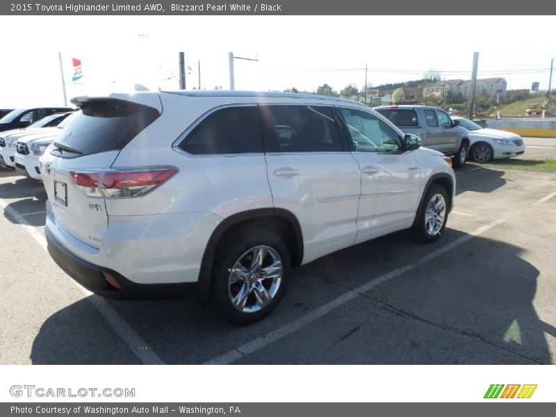Blizzard Pearl White / Black 2015 Toyota Highlander Limited AWD