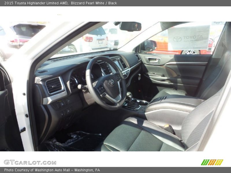 Blizzard Pearl White / Black 2015 Toyota Highlander Limited AWD