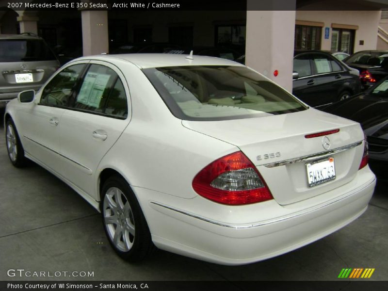 Arctic White / Cashmere 2007 Mercedes-Benz E 350 Sedan