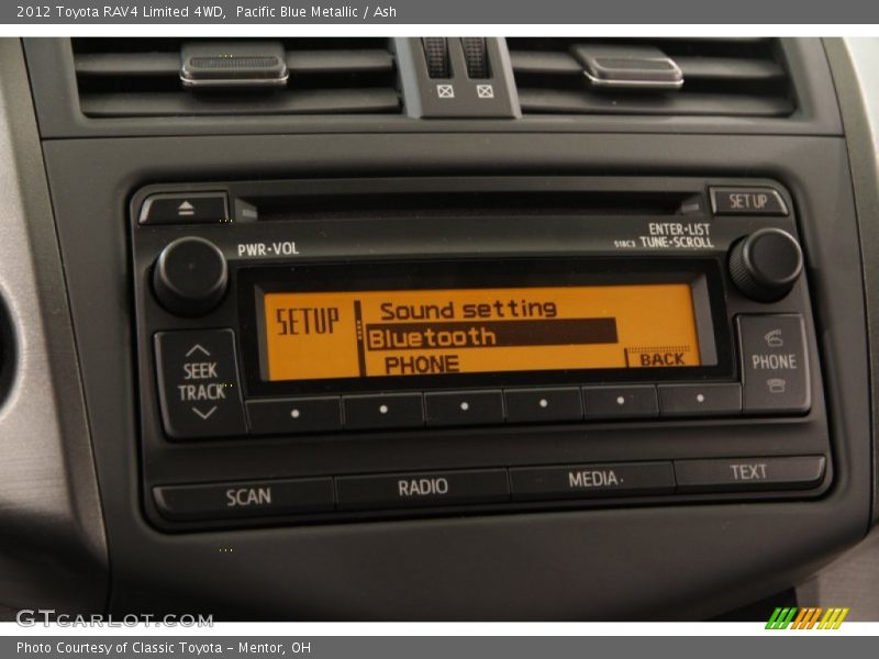 Pacific Blue Metallic / Ash 2012 Toyota RAV4 Limited 4WD