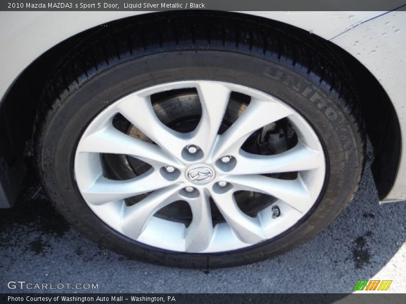 Liquid Silver Metallic / Black 2010 Mazda MAZDA3 s Sport 5 Door