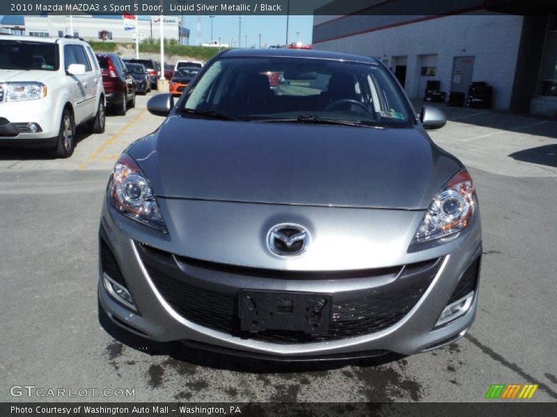 Liquid Silver Metallic / Black 2010 Mazda MAZDA3 s Sport 5 Door