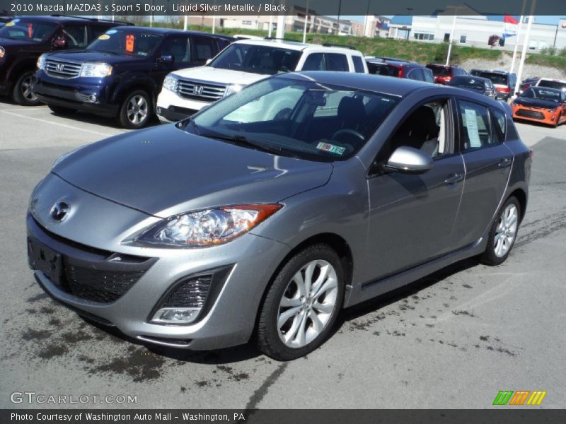 Liquid Silver Metallic / Black 2010 Mazda MAZDA3 s Sport 5 Door