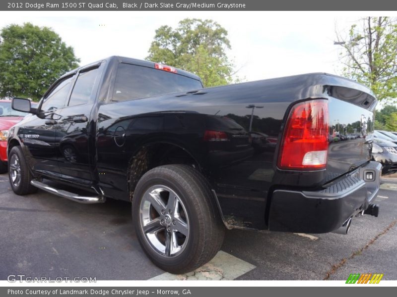Black / Dark Slate Gray/Medium Graystone 2012 Dodge Ram 1500 ST Quad Cab