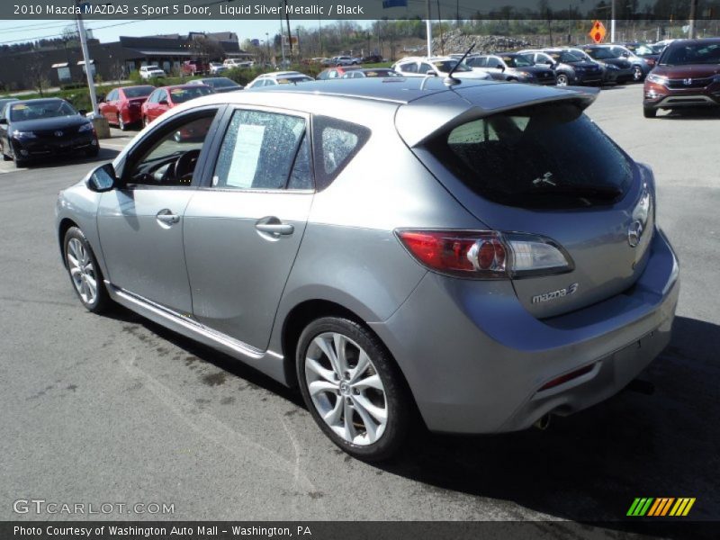 Liquid Silver Metallic / Black 2010 Mazda MAZDA3 s Sport 5 Door