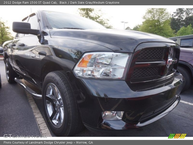 Black / Dark Slate Gray/Medium Graystone 2012 Dodge Ram 1500 ST Quad Cab