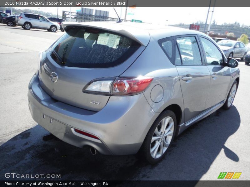 Liquid Silver Metallic / Black 2010 Mazda MAZDA3 s Sport 5 Door