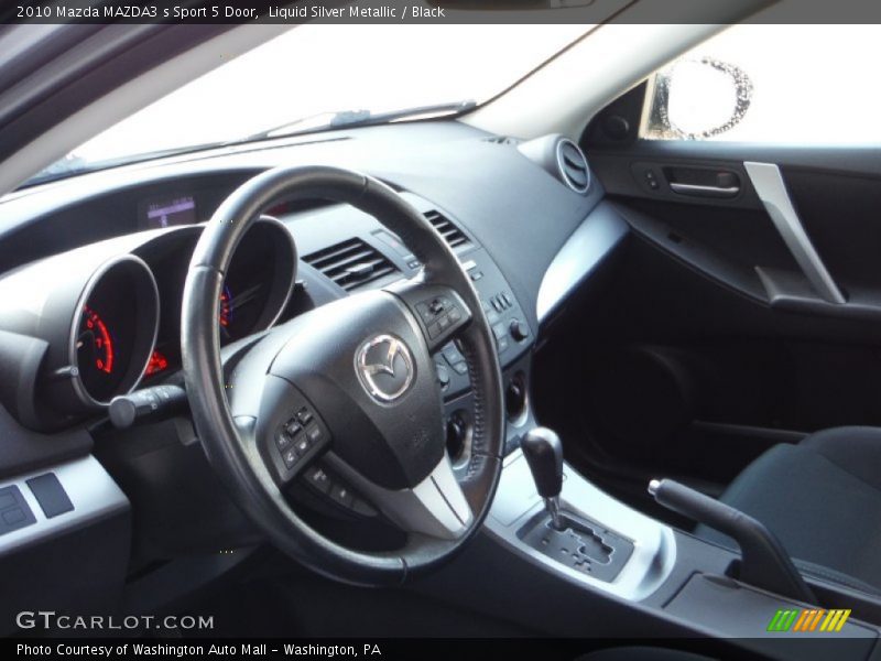 Liquid Silver Metallic / Black 2010 Mazda MAZDA3 s Sport 5 Door
