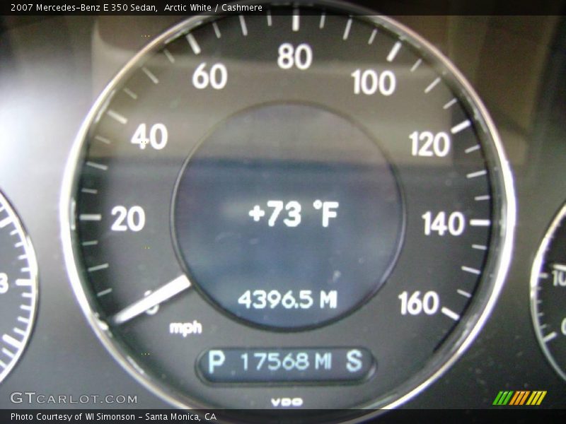 Arctic White / Cashmere 2007 Mercedes-Benz E 350 Sedan