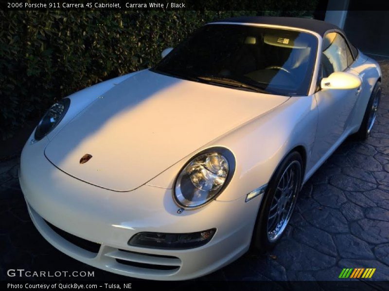 Carrara White / Black 2006 Porsche 911 Carrera 4S Cabriolet