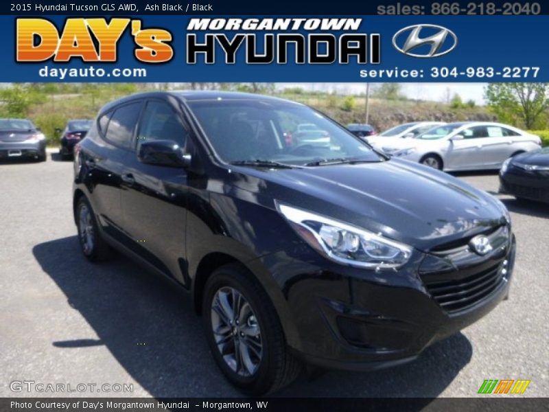 Ash Black / Black 2015 Hyundai Tucson GLS AWD